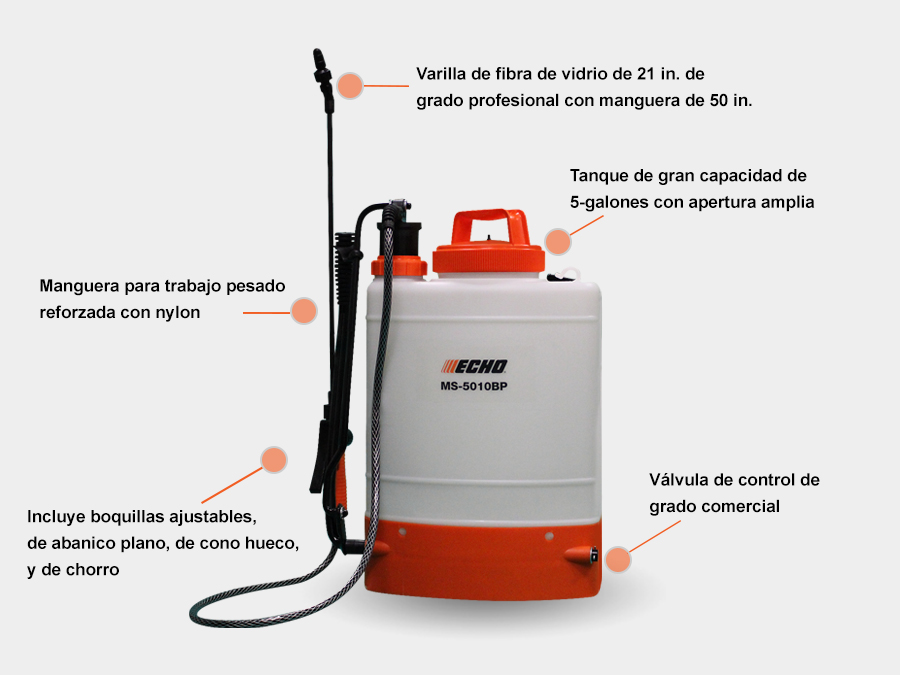 Mochila para online rociar