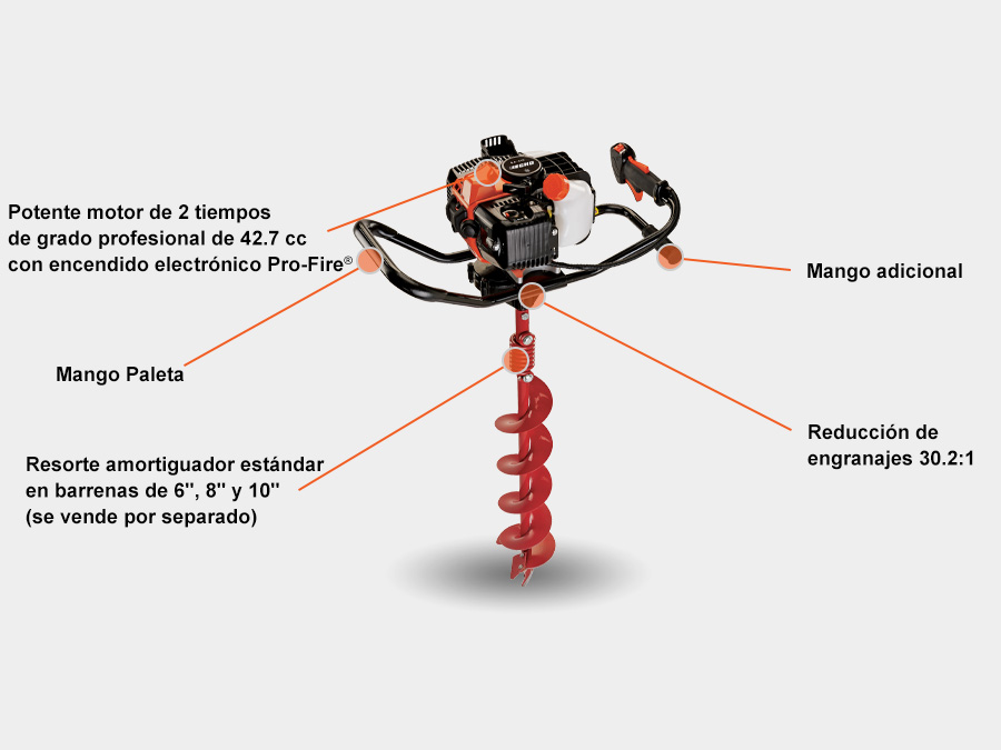 Ahoyadora de gasolina de 65CC